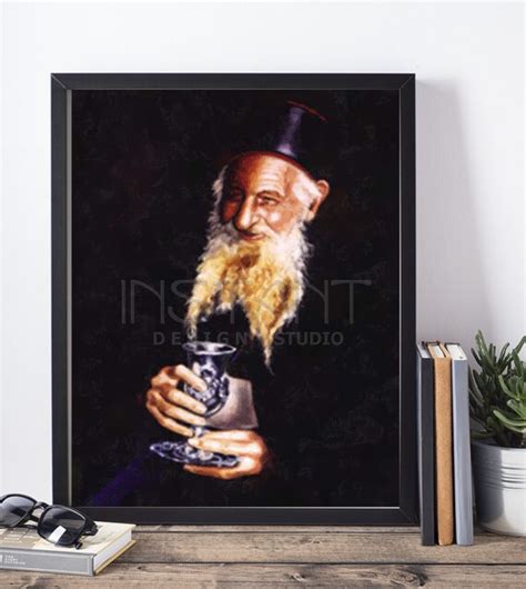 Rabbi Yitzhak Kaduri Portrait Print. Smiling Yitzhak Kaduri | Etsy