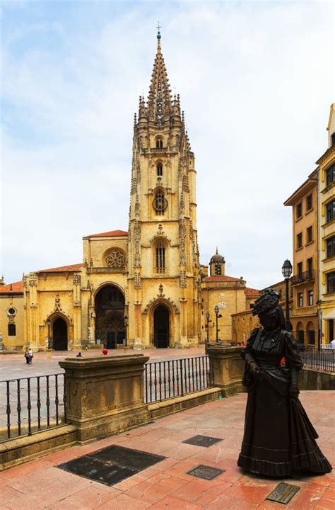 Cathedral of San Salvador in Oviedo Stock Image - Image of church ...