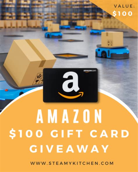 $100 Amazon Gift Card Giveaway • Steamy Kitchen Recipes Giveaways