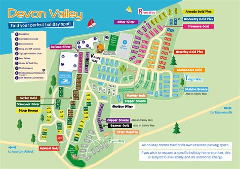 Devon Valley Holiday Village | Park Map