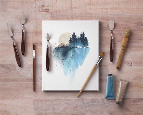 12+ Stylish Canvas Mockup PSD Templates | Mockuptree