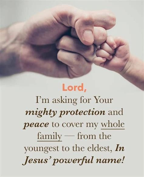 Lord, I'm asking for your mighty protection and peace to cover my whole ...