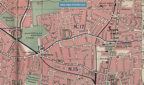 Map of Tottenham, London