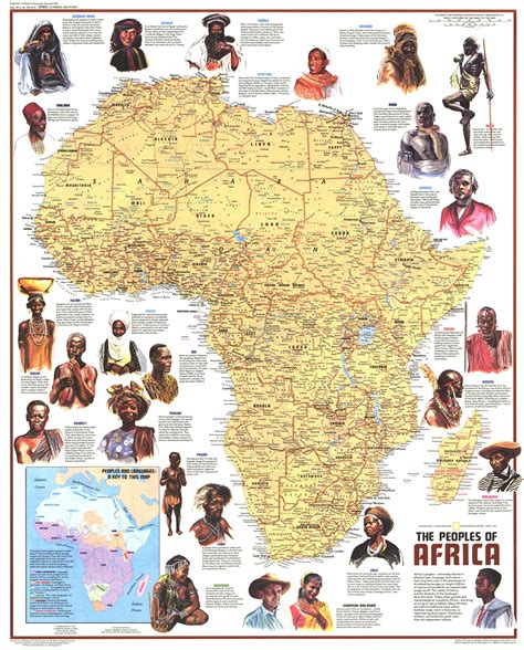 Africa - Ethnolinguistic Map of the Peoples (1972) | Black history ...