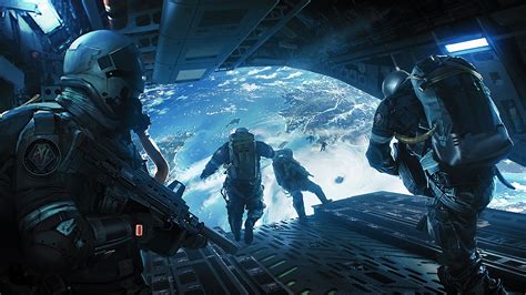 Sci-Fi, Soldier, Skydiving, 4K, #68 Wallpaper PC Desktop