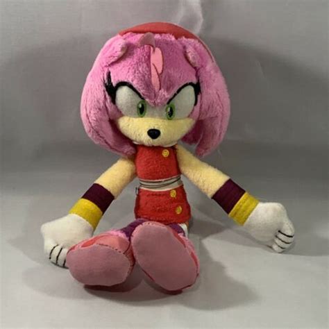 Mavin | Sonic Boom Sonic The Hedgehog AMY ROSE Plush Toy Doll TOMY 2014 ...