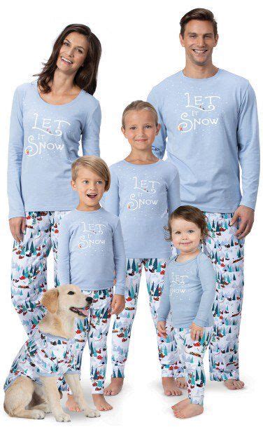 Let it Snow Matching Family Pajamas | Family pajama sets, Family ...