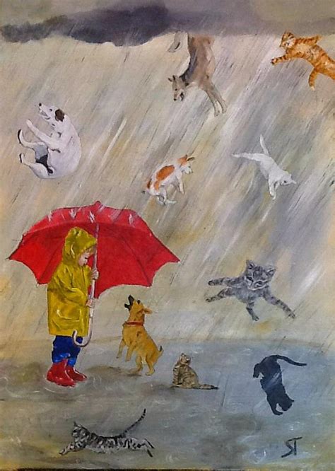 Raining Cats and Dogs Painting by Sue Tasker - Pixels