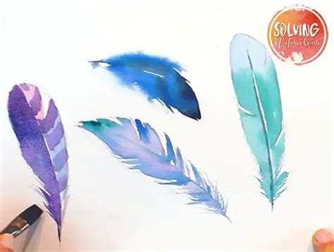 Paint Watercolor Feathers With 4 Easy Techniques