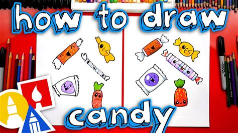 How To Draw Candy For Halloween - YouTube