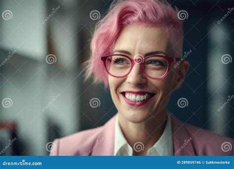 Successful Transgender Business Director in Large Company Stock Illustration - Illustration of ...