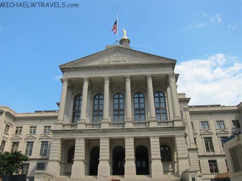 Jumping By the Georgia State Capitol - Michael W Travels...