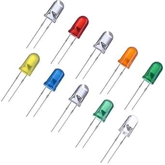 100 Stück Klar LED Licht Diffus Dioden LED Lampe Gemischte Kit 10 Farben 5 mm: Amazon.de ...