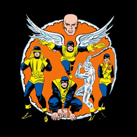 X-Men Original Team - X Men - Pin | TeePublic