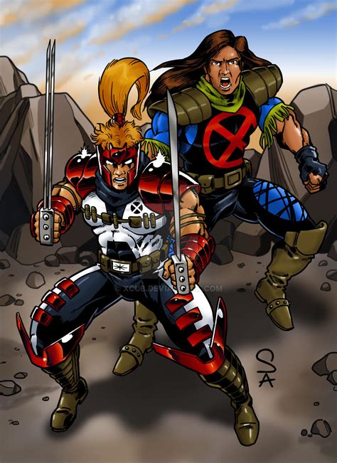 Rictor and Shatterstar by xcub on DeviantArt