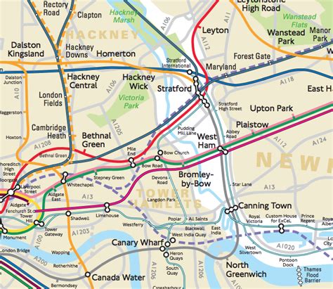 London Connections: A Geographic Tube Map – Mapping London