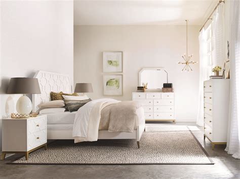 MODERN WHITE AND GOLD BEDROOM - Arrow Furniture