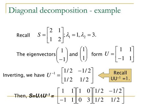 PPT - Eigen Decomposition and Singular Value Decomposition PowerPoint Presentation - ID:3377294