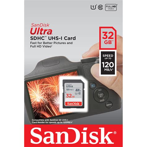 SANDISK 32GB ULTRA UHS-I SDHC MEMORY CARD (CLASS 10) 120MB/S – Welcome ...