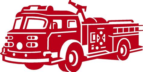 Firetruck Vinyl Wall Art Decal FREE SHIPPING