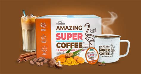 Amazing Super Coffee - Burn calories and boost brain power with 12 superfoods.