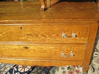 Vintage Oak Attached Dresser | * A unique duo with shorty co… | Flickr