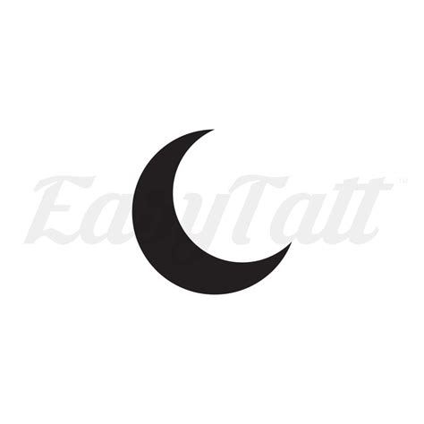 Moon Crest Temporary Tattoo | EasyTatt™