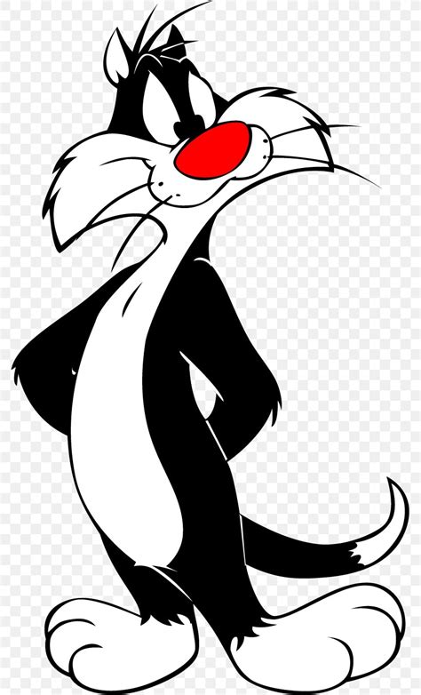 Sylvester Jr. Tweety Cat Looney Tunes, PNG, 775x1353px, Sylvester, Art, Artwork, Black, Black ...