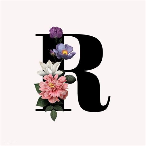 Download premium illustration of Classic and elegant floral alphabet font | Lettering alphabet ...