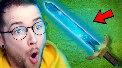 I Built DanTDM A REAL DIAMOND MINECRAFT SWORD! - YouTube