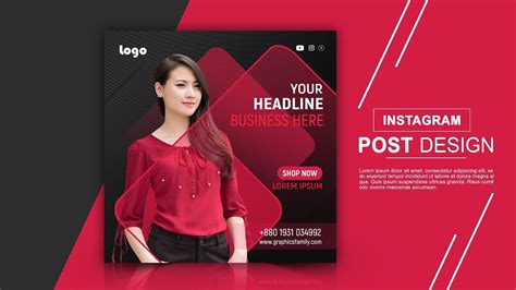 Instagram post design | social media banner design in adobe Photoshop ...