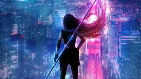 Neon City Girl Wallpapers - Wallpaper Cave