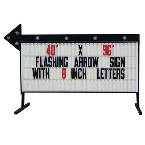 Double Sided Backlit Roadside Sign With Arrow | Specialty Store Services