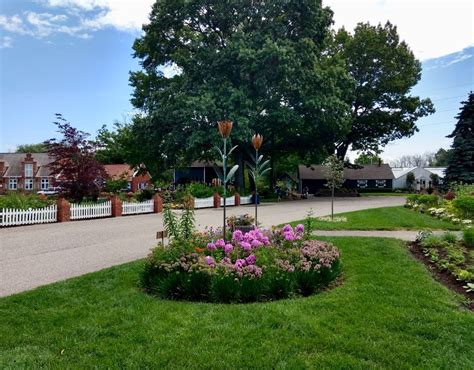 Tulip sculptures at Windmill Island Gardens, Holland, Michigan