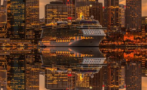 Celebrity Solstice Cruise: Urban Reflection HD Wallpaper