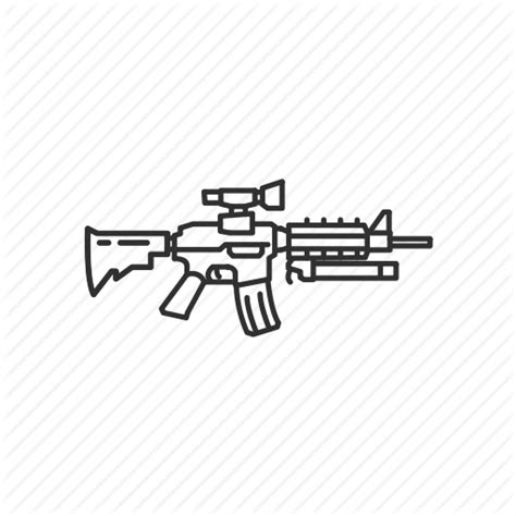 M4 Rifle Drawing at GetDrawings | Free download