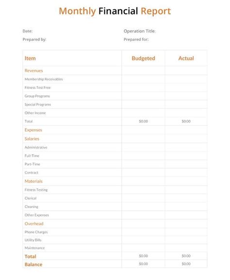 18+ Monthly Report Templates – PDF, Word, Adobe Illustrator, Apple ...