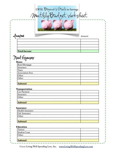 Home Daycare Income And Expense Worksheet — db-excel.com