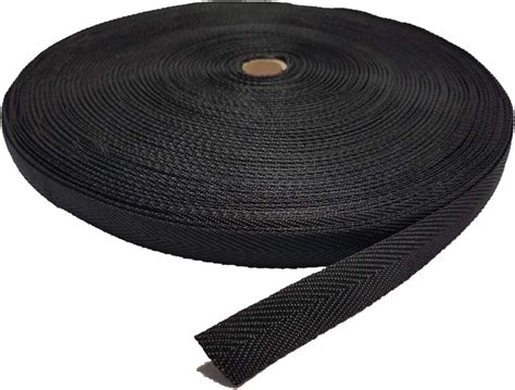 Amazon.com: 100 YARD - 3/4" NYLON BINDING TAPE / WEBBING - HERRINGBONE PATTERN - BLACK