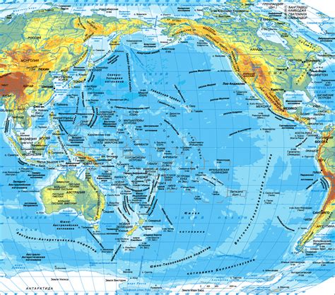 Map of Pacific Ocean. Maps of Pacific Ocean — Planetolog.com