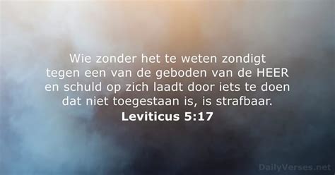 Leviticus 5:17 - Bijbeltekst - DailyVerses.net