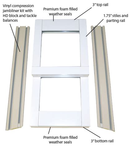 Double Hung Window Replacement - Sash & Restoration Kit