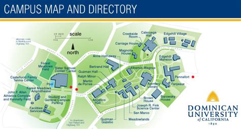 Dominican University Campus Map | Map Of West