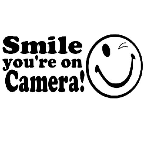 Smile Your On Camera Sticker