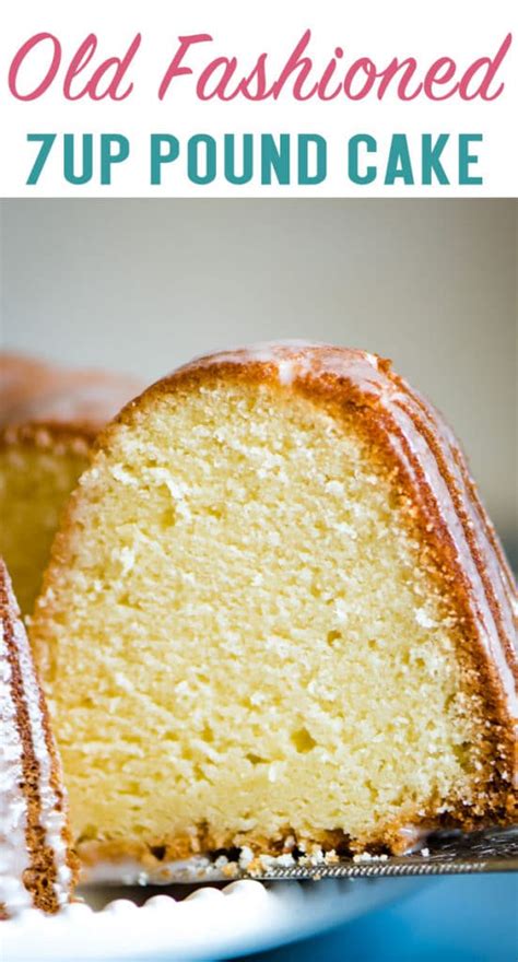 7UP Pound Cake Recipe with Lemon Glaze {Easy Bundt Cake}