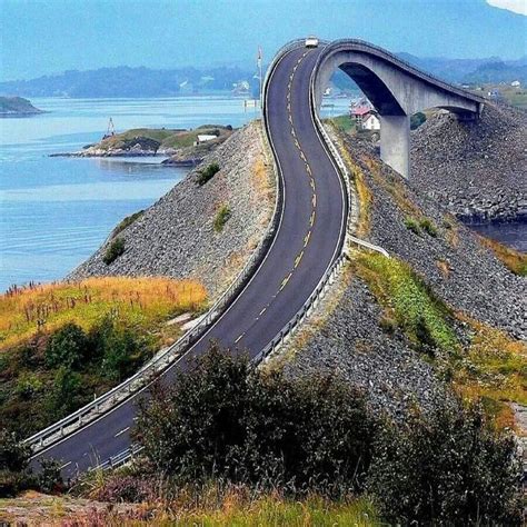 Norway | Beautiful roads, Dangerous roads, Atlantic road norway