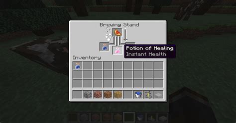 Glistering Melon + Awkward Potion = Potion of Instant Health! : Minecraft