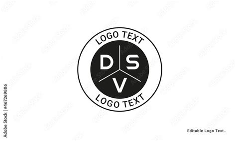 Vintage Retro DSV Letters Logo Vector Stamp Stock Vector | Adobe Stock