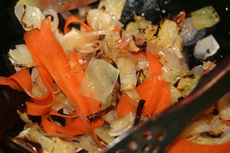 Roast Cabbage with Carrots - Cook Eat Run