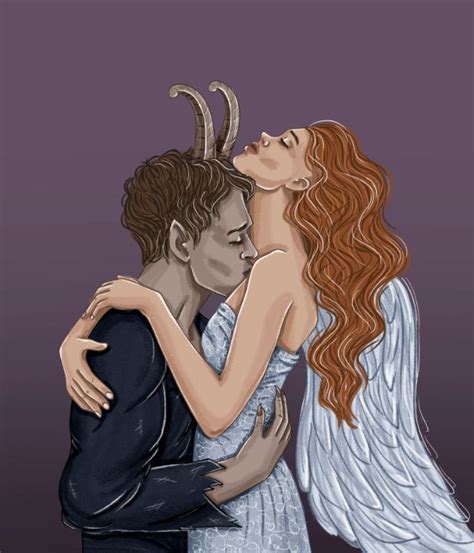 Angel And Demon Love Drawings